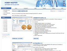 Tablet Screenshot of hobbykeeper.com